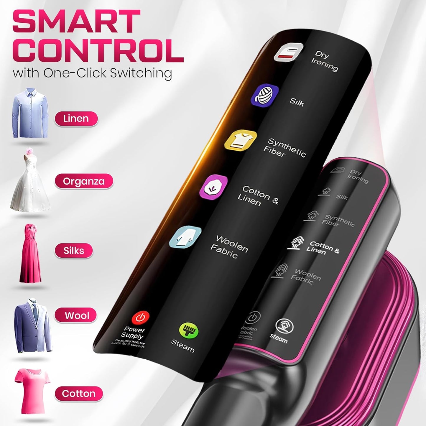 Steamoria™ Next-Gen 2-in-1 Clothes Steamer & Iron