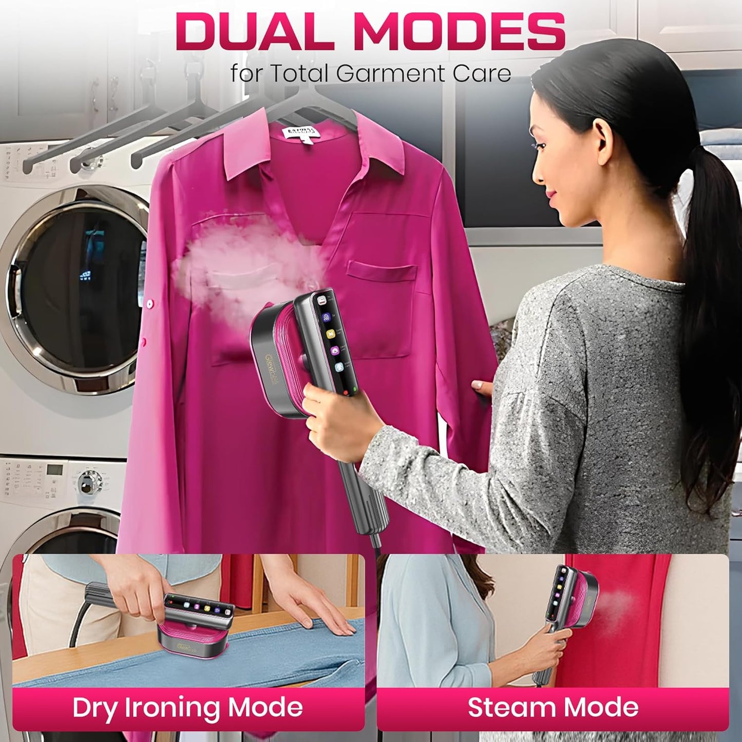 Steamoria™ Next-Gen 2-in-1 Clothes Steamer & Iron